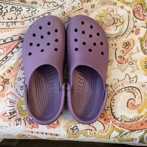 Purple Crocs